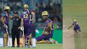 ಫೀಲ್ಡಿಂಗ್‌ಗೆ ಅಡ್ಡಿಪಡಿಸಿ ಔಟಾದ ಅಂಗ್‌ಕ್ರಿಶ್ ರಘುವಂಶಿ