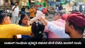 ರಾಹುಲ್ ಗಾಂಧಿಯ ಪ್ರತಿಕೃತಿ ದಹನದ ವೇಳೆ ಬಿಜೆಪಿ ಶಾಸಕಿಗೆ ಗಾಯ
