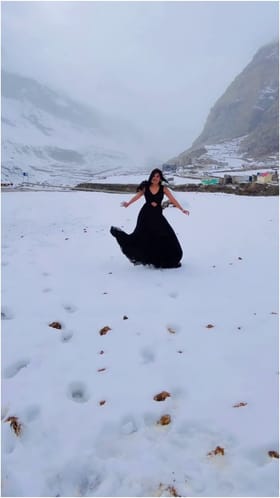 ಹಿಮದಲ್ಲಿ ಎಂಜಾಯ್ ಮಾಡಿದ ಅನುಷಾ ರೈ