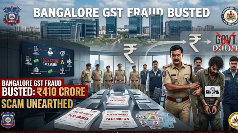 ಬೆಂಗಳೂರಿನಲ್ಲಿ 410 ಕೋಟಿ ರೂಪಾಯಿ ಜಿಎಸ್ಟಿ ಹಗರಣ: ಜನರ ಆಧಾರ್, ಪಾನ್ ಕಾರ್ಡ್ ಬಳಸಿ 102 ಕೋಟಿ ತೆರಿಗೆ ಲೂಟಿ ಮಾಡಿದ ಕಿಲಾಡಿಗಳು!