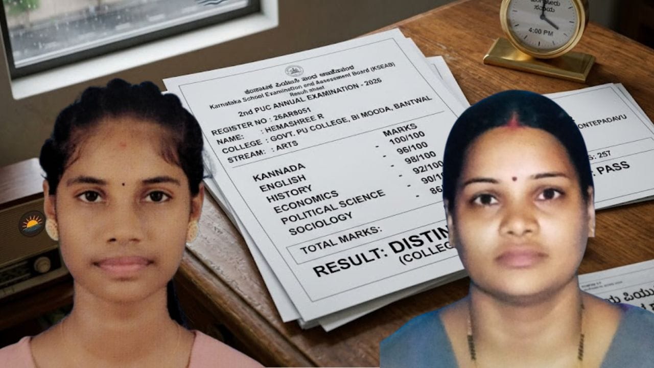 ಬಂಟ್ವಾಳ: ಮಗಳ ಜೊತೆಗೇ ತಾಯಿ ಕೂಡ ಪಿಯುಸಿ ಪಾಸ್! ಪತ್ನಿಯ ಕನಸಿಗೆ ಸೇತುವೆಯಾದ ಪತಿ