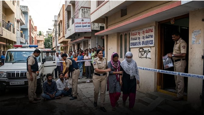 ಮನೆ, ಸ್ಪಾಗಳಲ್ಲಿ ವೇಶ್ಯಾವಾಟಿಕೆ: ನಾಲ್ವರ ಬಂಧನ, 6 ಮಹಿಳೆಯರ ರಕ್ಷಣೆ