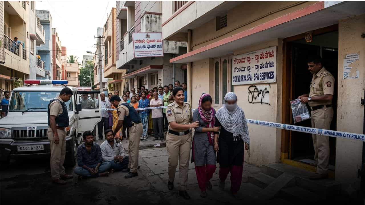 ಮನೆ, ಸ್ಪಾಗಳಲ್ಲಿ ವೇಶ್ಯಾವಾಟಿಕೆ: ನಾಲ್ವರು ಆರೋಪಿಗಳ ಬಂಧನ, 6 ಮಹಿಳೆಯರ ರಕ್ಷಣೆ