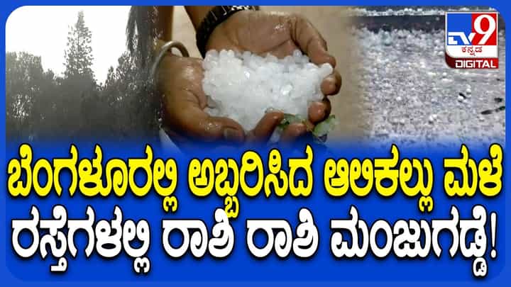 ಆಲಿಕಲ್ಲು ಸಹಿತ ಗಾಳಿ ಮಳೆಗೆ ಬೆಚ್ಚಿದ ಬೆಂಗಳೂರು: ವರುಣನ ಅಬ್ಬರಕ್ಕೆ ಸಾಲು ಸಾಲು ಅನಾಹುತ ಆಲಿಕಲ್ಲು ಸಹಿತ ಗಾಳಿ ಮಳೆಗೆ ಬೆಚ್ಚಿದ ಬೆಂಗಳೂರು: ವರುಣನ ಅಬ್ಬರಕ್ಕೆ ಸಾಲು ಸಾಲು ಅನಾಹುತ