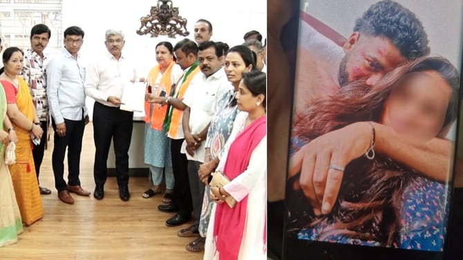 ಕೊಪ್ಪಳ ಲವ್ ಜಿಹಾದ್ ಪ್ರಕರಣ​: ಎಸ್ಪಿ ಭೇಟಿ ಮಾಡಿದ ಬಿಜೆಪಿ ನಿಯೋಗ