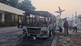 ಅಗ್ನಿಗೆ ಆಹುತಿಯಾದ ಬಿಎಂಟಿಸಿ ಬಸ್​​: ಕ್ಷಣ ಮಾತ್ರದಲ್ಲಿ ತಪ್ಪಿದ ದುರಂತ