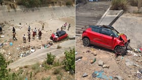 ಚಾಲಕನ ನಿಯಂತ್ರಣ ತಪ್ಪಿ ಹೇಮಾವತಿ ನಾಲೆಗೆ ಬಿದ್ದ ಕಾರು: ತಾಯಿ-ಮಗು ದುರ್ಮರಣ