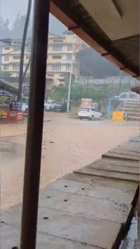 ಚಿಕ್ಕಮಗಳೂರಿನ ಕಳಸದಲ್ಲಿ ಮಳೆಯ ಆರ್ಭಟ