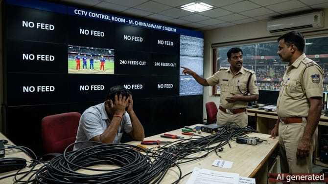 ಚಿನ್ನಸ್ವಾಮಿ ಕ್ರೀಡಾಂಗಣದಲ್ಲಿ ಸಿಸಿಟಿವಿ ಆಫ್ ಪ್ರಕರಣಕ್ಕೆ ಬಿಗ್ ಟ್ವಿಸ್ಟ್!