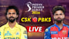 CSK vs PBKS IPL 2026 Live Score: ಪಂಜಾಬ್​ ಬ್ಯಾಟಿಂಗ್ ಆರಂಭ