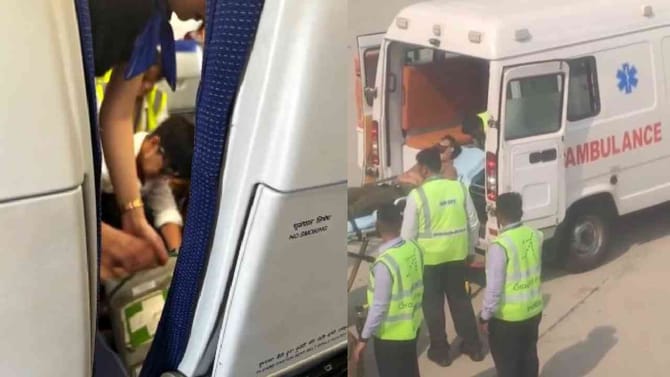 ಟೇಕ್ ಆಫ್ ವೇಳೆ ಪ್ರಯಾಣಿಕ ಅಸ್ವಸ್ಥ: ಮಾನವೀಯತೆಗೆ ಸಾಕ್ಷಿಯಾದ ವಿಮಾನ