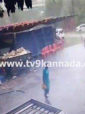 ಚಿಕ್ಕಮಗಳೂರಿನಲ್ಲಿ ಬಿರುಗಾಳಿ ಮಳೆಗೆ ಶಾಮಿಯಾನ ಚೆಲ್ಲಾಪಿಲ್ಲಿ