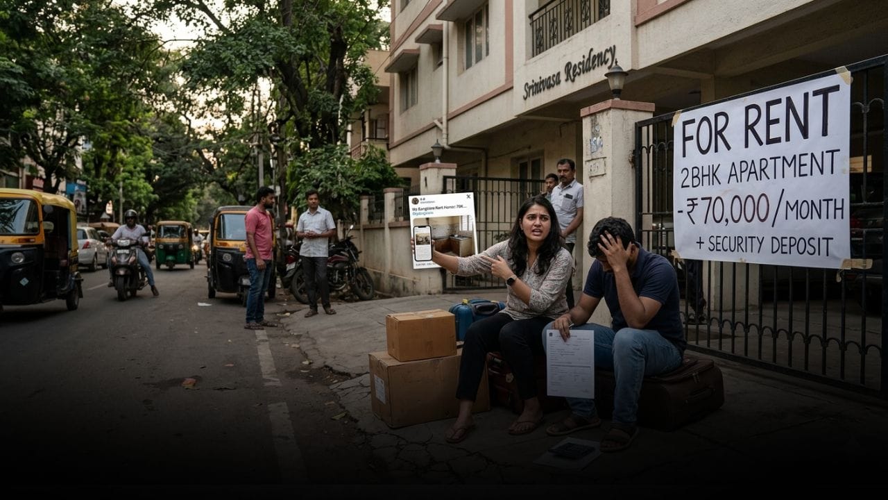 ಬೆಂಗಳೂರಿನಲ್ಲಿ 2BHK ಮನೆಗೆ 70 ಸಾವಿರ ರೂ. ಬಾಡಿಗೆ!, ಭಯಾನಕ ಅನುಭವ ಬಿಚ್ಚಿಟ್ಟ ವ್ಯಕ್ತಿ