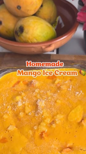 ಮನೆಯಲ್ಲಿ ಮಾಡಿ ಮಾವಿನ ಹಣ್ಣಿನ ಐಸ್ ಕ್ರೀಂ