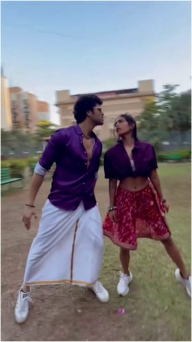 ಜಶ್ವಂತ್ ಬೋಪಣ್ಣ ಜೊತೆ ಡ್ಯಾನ್ಸ್ ಮಾಡಿದ ಸಂಯುಕ್ತಾ