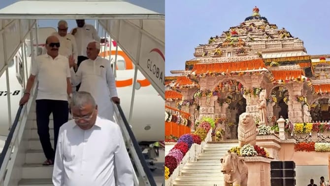 ಅಯೋಧ್ಯೆ ರಾಮಮಂದಿರಕ್ಕೆ ಕರ್ನಾಟಕ ಕಾಂಗ್ರೆಸ್ ಶಾಸಕರ ಭೇಟಿ!