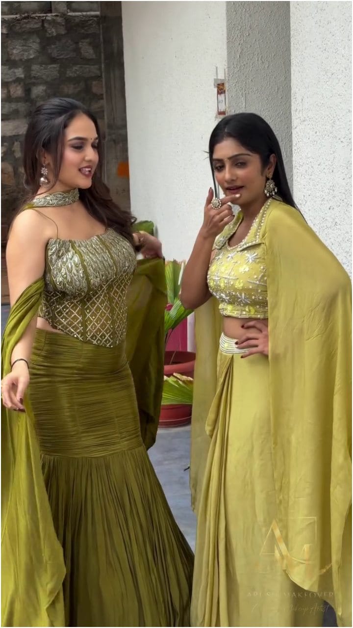 ಒಟ್ಟಿಗೆ ಪೋಸ್ ಕೊಟ್ಟ ಸ್ಪಂದನಾ-ಕಾವ್ಯಾ