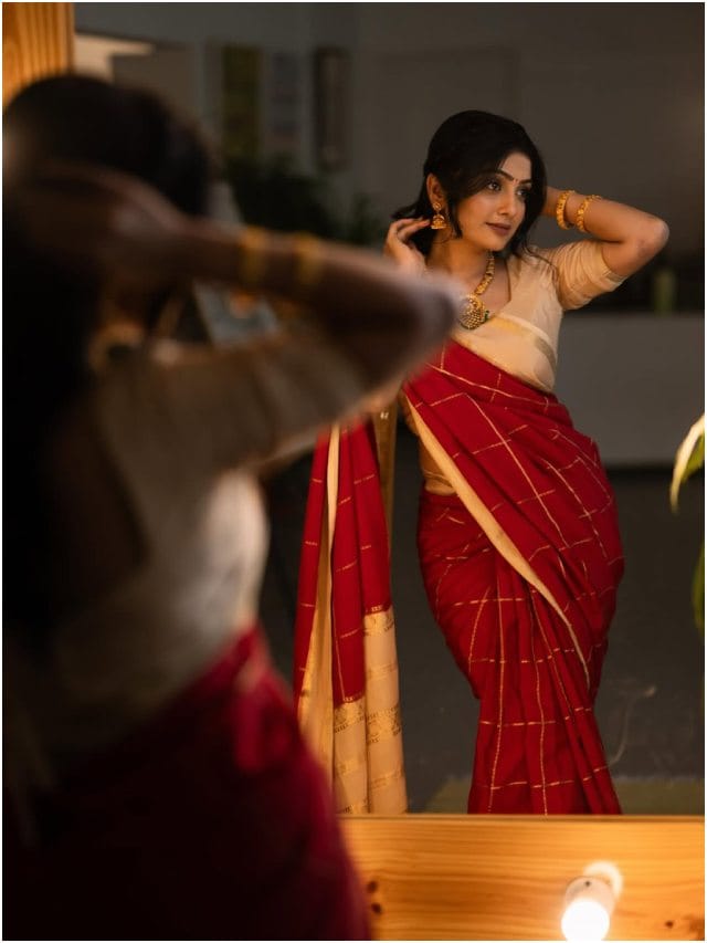 ಕನ್ನಡಿ ಮುಂದೆ ಅಂದ ತೆರೆದಿಟ್ಟ ನಟಿ ಕಾವ್ಯಾ ಶೈವ