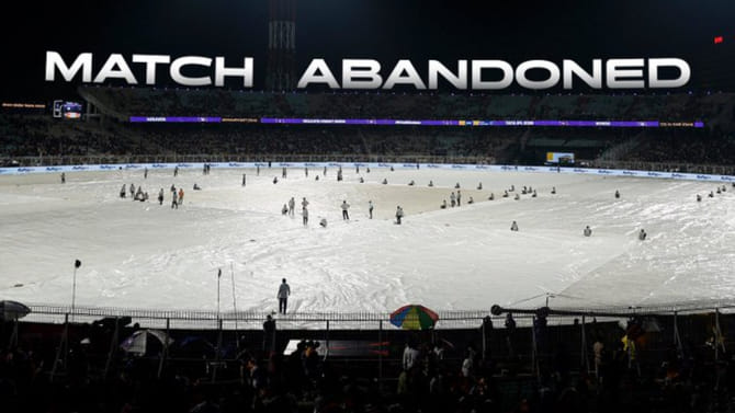 ಮಳೆಯಿಂದ ಕೆಕೆಆರ್- ಪಂಜಾಬ್ ನಡುವಿನ ಪಂದ್ಯ ರದ್ದು