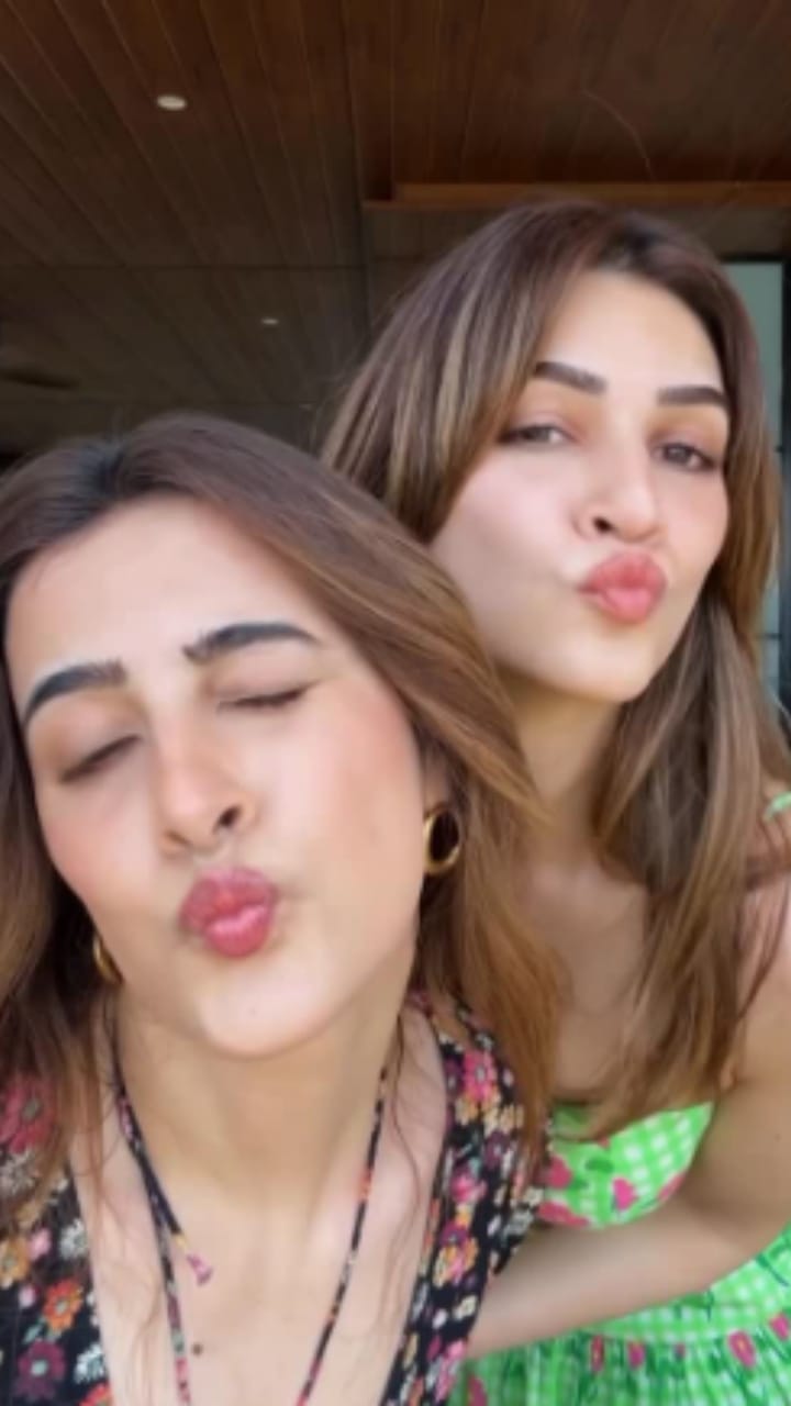 ಗೆಳತಿಯೊಟ್ಟಿಗೆ ಸೇರಿ ಸಖತ್ ಸ್ಟೆಪ್ಪು ಹಾಕಿದ ನಟಿ ಕೃತಿ ಸನೋನ್