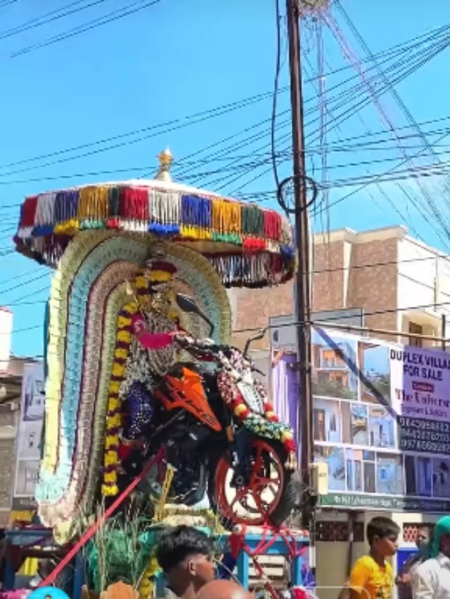 ಬೈಕ್ ಸವಾರನಾದ ತಿಮ್ಮಪ್ಪ!