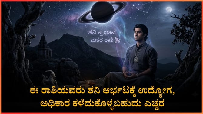 ಈ ರಾಶಿಗೆ ಶನಿ ನೀಡುವ ಪೆಟ್ಟು ತುಂಬಾ ಭೀಕರ: ಎಚ್ಚರಿಕೆ ಹೆಜ್ಜೆ ಅಗತ್ಯ