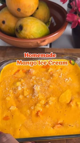 ಹೋಮ್‌ಮೇಡ್‌ ಮ್ಯಾಂಗೋ ಐಸ್‌ಕ್ರೀಮ್‌