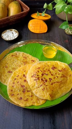 ಮಾವಿನ ಹಣ್ಣಿನ ಹೋಳಿಗೆ; ಇಲ್ಲಿದೆ ಈಸಿ ರೆಸಿಪಿ