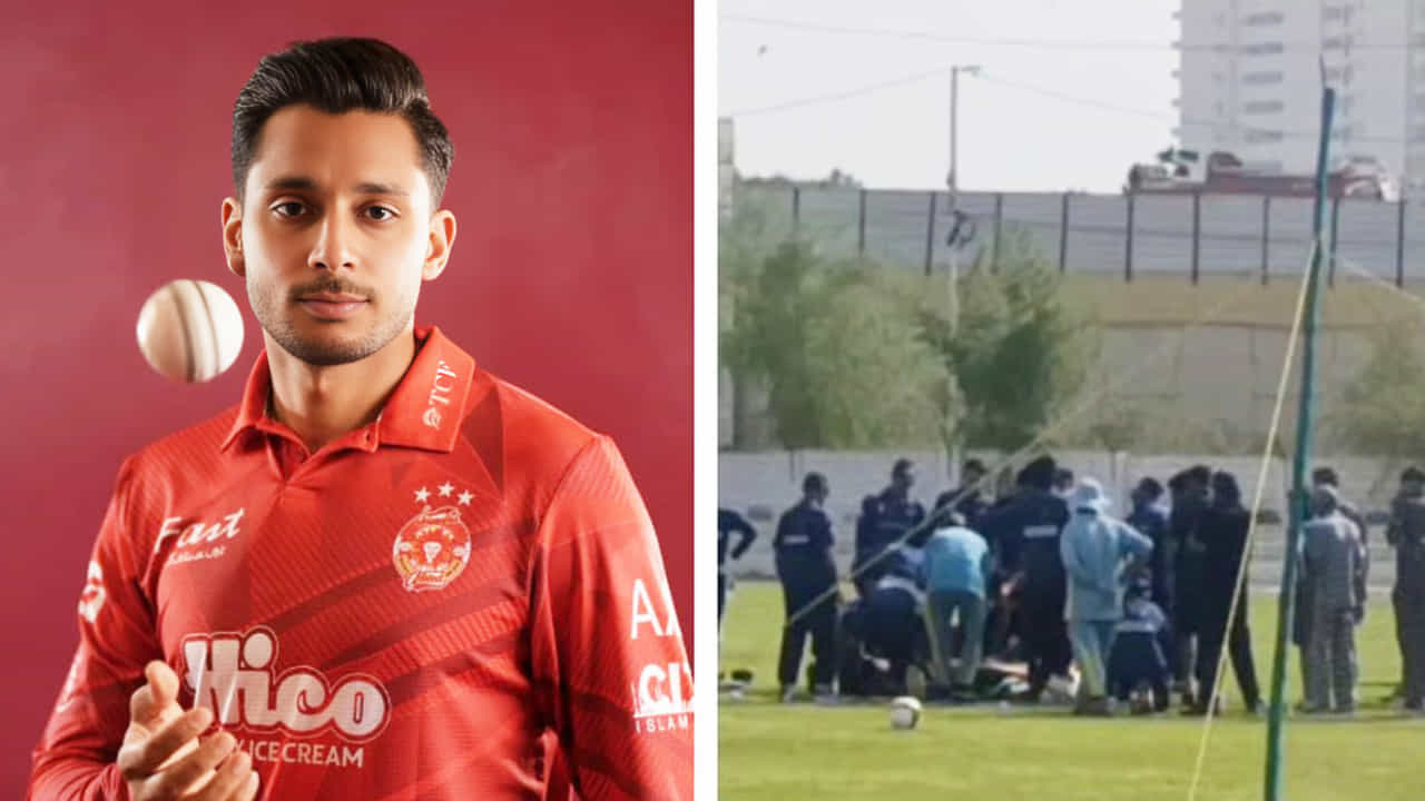 PSL 2026: ತಲೆಗೆ ಚೆಂಡು ಬಡಿದು ಪ್ರಜ್ಞೆ ತಪ್ಪಿ ಬಿದ್ದ ಪಾಕ್ ಆಟಗಾರ PSL 2026: ತಲೆಗೆ ಚೆಂಡು ಬಡಿದು ಪ್ರಜ್ಞೆ ತಪ್ಪಿ ಬಿದ್ದ ಪಾಕ್ ಆಟಗಾರ