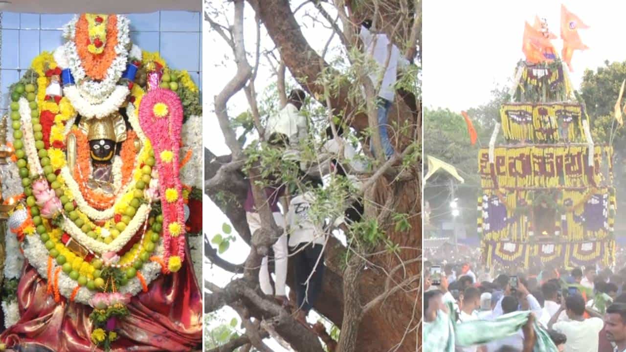 ಚಿಕ್ಕಬಳ್ಳಾಪುರದಲ್ಲೊಂದು ಅಪರೂಪದ ಜಾತ್ರೆ: ಕಹಿ ಬೇವಿನ ಸೊಪ್ಪೇ ಇಲ್ಲಿ ಪ್ರಸಾದ ಚಿಕ್ಕಬಳ್ಳಾಪುರದಲ್ಲೊಂದು ಅಪರೂಪದ ಜಾತ್ರೆ: ಕಹಿ ಬೇವಿನ ಸೊಪ್ಪೇ ಇಲ್ಲಿ ಪ್ರಸಾದ