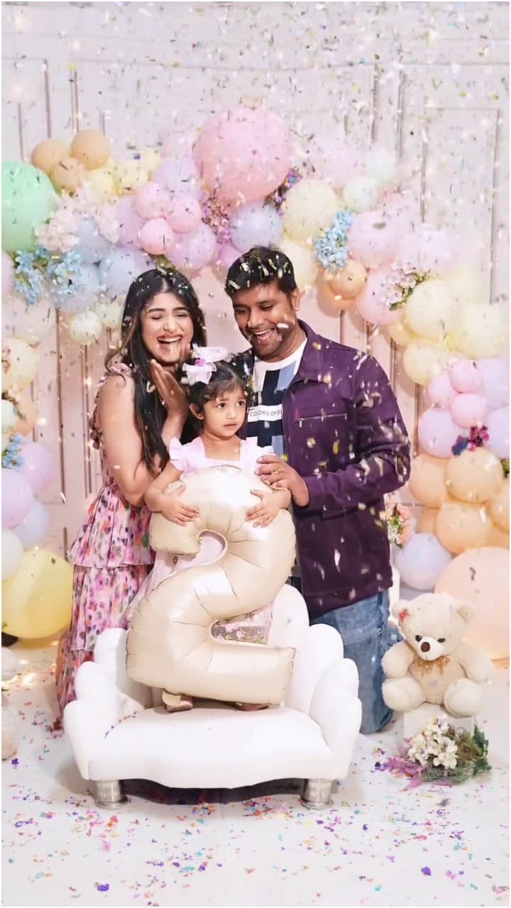 ಎರಡನೇ ವರ್ಷಕ್ಕೆ ಕಾಲಿಟ್ಟ ಅದಿತಿ ಪ್ರಭುದೇವ ಮಗಳು ನೇಸರಾ