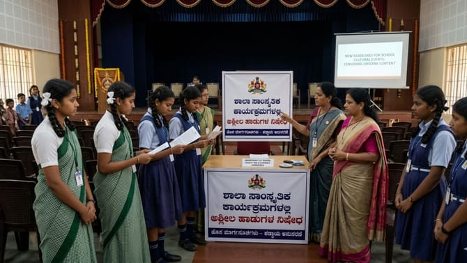 ಶಾಲಾ ಕಾರ್ಯಕ್ರಮಗಳಲ್ಲಿ ಅಶ್ಲೀಲ ಹಾಡುಗಳಿಗೆ ಕೋಕ್​​: ಇಲಾಖೆಯಿಂದ ಸುತ್ತೋಲೆ