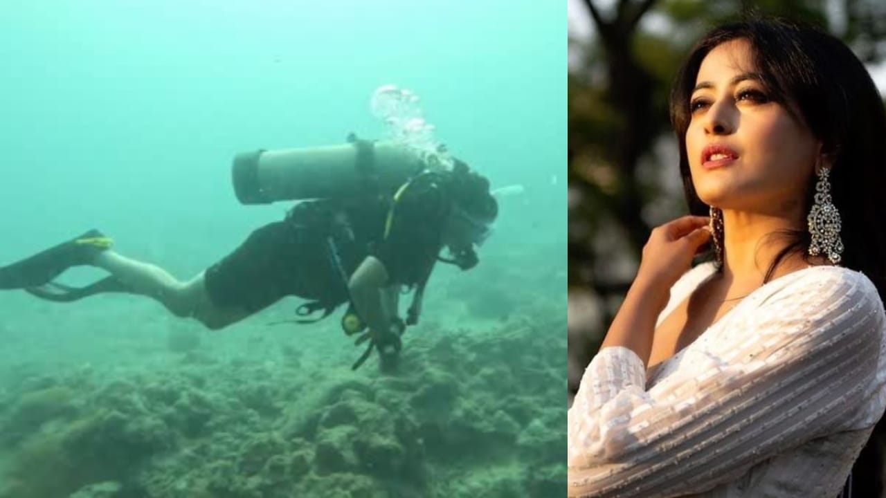 ಸಮುದ್ರದಾಳದಲ್ಲಿ ‘ಪಂಚರಂಗಿ’ ನಟಿ ನಿಧಿ ಸುಬ್ಬಯ್ಯ: ವಿಡಿಯೋ