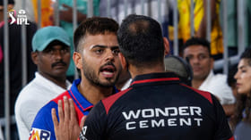 VIDEO: ಚೆನ್ನೈನಲ್ಲಿ ಹೈಡ್ರಾಮಾ: ಅಂಪೈರ್​ ಜೊತೆ ನಿತೀಶ್ ರಾಣಾ ವಾಗ್ವಾದ!