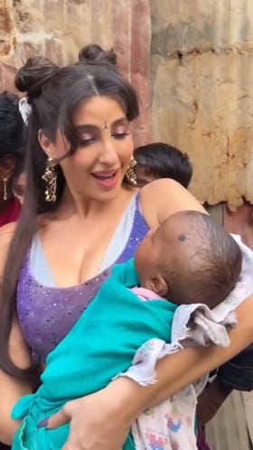 ಮುಂಬೈ ಸ್ಲಂಗಳಿಗೆ ಭೇಟಿ ಕೊಟ್ಟ ನಟಿ ನೋರಾ ಫತೇಹಿ: ವಿಡಿಯೋ