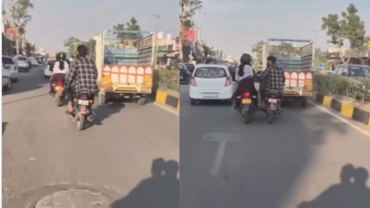 ರಜಾರೋಷವಾಗಿ ಬೈಕ್‌ನಲ್ಲಿ ಬಂದು ಯುವತಿಯ ಬೆನ್ನು ಸವರಿದ ಕಾಮಪಿಶಾಚಿ: ಇಲ್ಲಿ ಮಹಿಳೆಯರಿಗೆ ರಕ್ಷಣೆಯಿಲ್ಲವೇ?