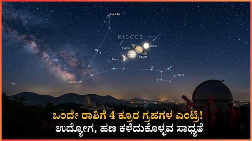 ಒಂದೇ ರಾಶಿಗೆ 4 ಕ್ರೂರ ಗ್ರಹಗಳ ಎಂಟ್ರಿ!: ಉದ್ಯೋಗ, ಹಣ ಕಳೆದುಕೊಳ್ಳವ ಸಾಧ್ಯತೆ, ಆದರೆ ಒಂದು ಸಮಾಧಾನ