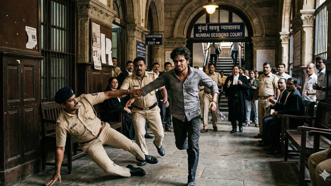 ಮುಂಬೈ ಸೆಷನ್ಸ್ ನ್ಯಾಯಾಲಯದಲ್ಲಿ ಭದ್ರತಾ ಲೋಪ: ಪೊಲೀಸ್ ಮೇಲೆಯೇ ಹಲ್ಲೆ ನಡೆಸಿ ವಿಚಾರಣಾಧೀನ ಆರೋಪಿ ಪರಾರಿ