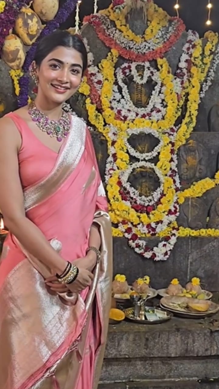 ದೈವಾರಾಧನೆಯಲ್ಲಿ ಪಾಲ್ಗೊಂಡ ನಟಿ ಪೂಜಾ ಹೆಗ್ಡೆ: ವಿಡಿಯೋ ನೋಡಿ