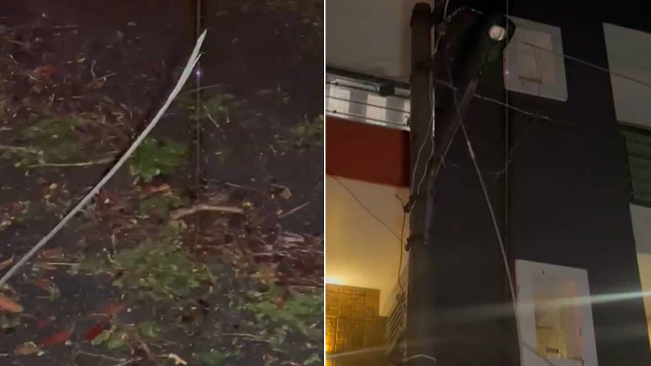 ಮಳೆ ಅಬ್ಬರಿಂದಾಗಿ ಮರಗಳು ಬಿದ್ದಿದ್ದು, ಹಲವು ಏರಿಯಾಗಳಲ್ಲಿ ವಿದ್ಯುತ್ ಕೇಬಲ್ ಕಟ್ ಆಗಿವೆ. ಹೀಗಾಗಿ ನಿವಾಸಿಗಳು ಕತ್ತಲಲ್ಲೇ ಕುಳಿತಿದ್ದಾರೆ. ಹಲವೆಡೆ ಕರೆಂಟ್ ಇಲ್ಲದೆ ಜನ ಪರದಾಡಿದ್ದಾರೆ.
