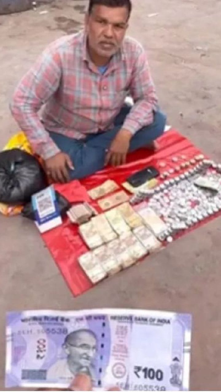 ಹಣ ಮಾರುತ್ತಾ ದುಡ್ಡು ಸಂಪಾದಿಸುವ ವ್ಯಕ್ತಿಯ ವಿಡಿಯೋ ವೈರಲ್