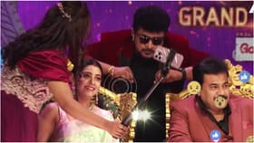 ‘ಜೋಡಿ ನಂ. 1’ ವೇದಿಕೆ ಮೇಲೂ ವ್ಲಾಗ್ ಮಾಡಿದ ಧನರಾಜ್-ಪ್ರಜ್ಞಾ ದಂಪತಿ