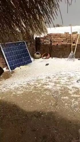 ಬಿಸಿಲಿಂದ ಕಂಗೆಟ್ಟಿದ್ದ ರಾಜಸ್ಥಾನದಲ್ಲಿ ಆಲಿಕಲ್ಲು ಮಳೆ