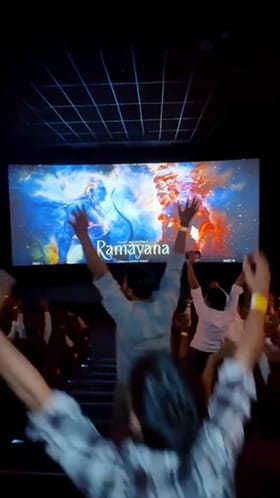 ದೇವಾಲಯಗಳಲ್ಲಿ ಪ್ರದರ್ಶನವಾಯ್ತು ‘ರಾಮಾಯಣ’ ಟೀಸರ್