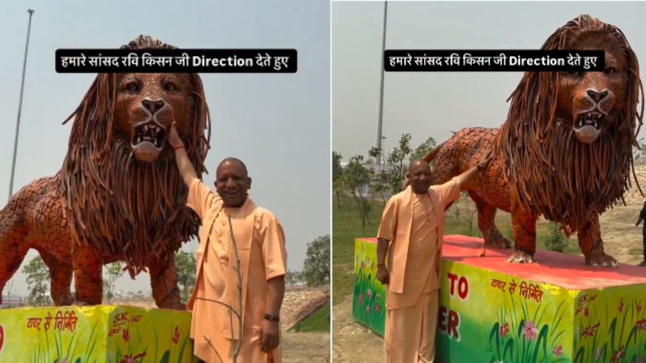 ರವಿ ಕಿಶನ್ ಡೈರೆಕ್ಷನ್: “ಮಹಾರಾಜ್ ಜಿ, ಸ್ವಲ್ಪ ಈ ಕಡೆ ನೋಡಿ ಸಿಂಹದ ಮುಖ ಮತ್ತು ನೀವು ಮಾತ್ರ ಫ್ರೇಮ್‌ನಲ್ಲಿ ಇರಲಿ”
