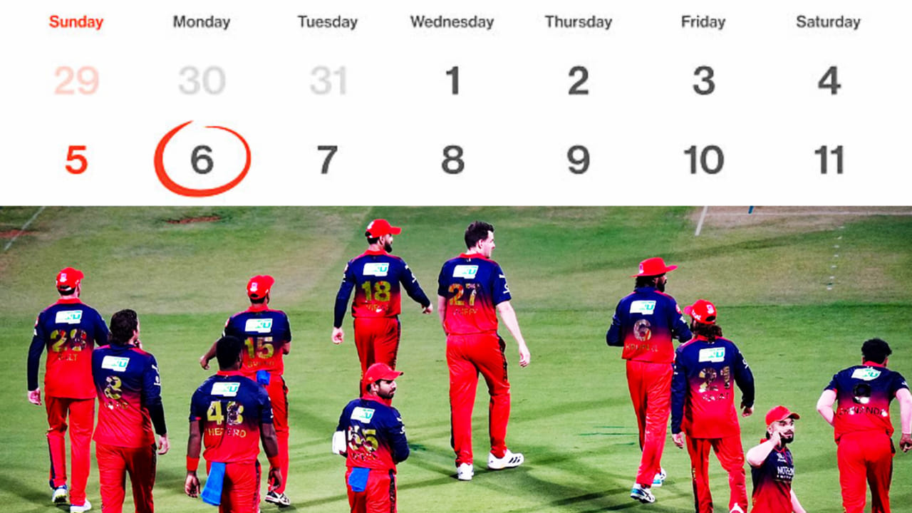 IPL 206: RCB ತಂಡ ಏಪ್ರಿಲ್ ತಿಂಗಳವರೆಗೆ ಇಲ್ಲಿದೆ