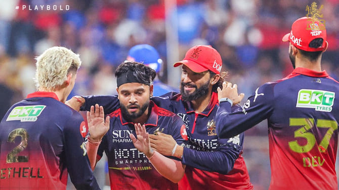 ಮುಂಬೈ ವಿರುದ್ಧ ಆರ್​ಸಿಬಿಗೆ 18 ರನ್ ಜಯ