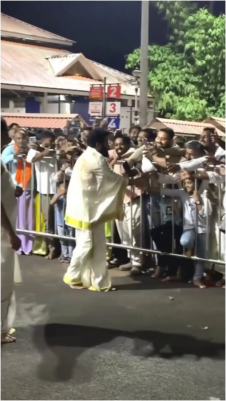 ಎಲ್ಲಾ ಅಭಿಮಾನಿಗಳಿಗೆ ಪ್ರೀತಿಯಿಂದ ಮಾತನಾಡಿಸಿದ ರಿಷಬ್