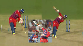 ಒಂದೇ ಕೈನಲ್ಲಿ ಉದ್ದದ ಸಿಕ್ಸರ್ ಬಾರಿಸಿದ ರಿಷಭ್ ಪಂತ್