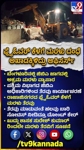 ಬೆಂಗಳೂರು ಫ್ಲೈಓವರ್ ಕೆಳಗೇ ಅಕ್ರಮ ಮರಳು ದಂಧೆ!